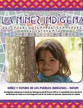 Portada de documento sobre la niñez indígena y derechos.
